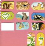 7922) slangen, reptielen labeltjes, Ophalen of Verzenden, Opgezet dier