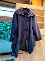 Blauwe jas van 78% wol maat L, Made in Italy, Blauw, Maat 42/44 (L), Ophalen of Verzenden