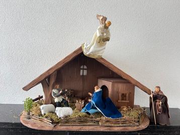 Kerststal met figuren beschikbaar voor biedingen