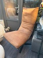 Cognac kleurige fauteuil, Huis en Inrichting, Fauteuils, Ophalen, Gebruikt