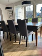 8 eetkamerstoelen, Huis en Inrichting, Hout, Vijf, Zes of meer stoelen, Grijs, Modern