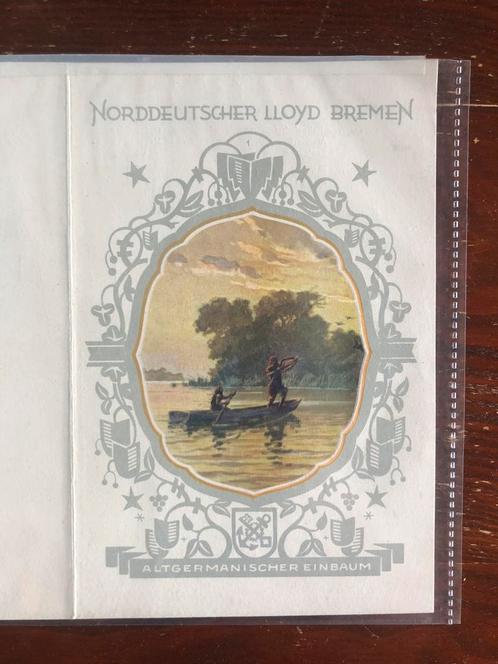 DUITS Menukaart restaurant Dampfer Berlin 1928, Verzamelen, Scheepvaart, Gebruikt, Overige typen, Motorboot, Verzenden