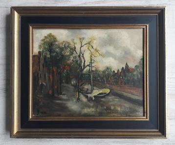 REGENACHTIG DORPJE IN DE HERFST🍂EXPRESSIONISME>DURE LIJST beschikbaar voor biedingen