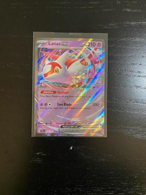 Latias ex #076/191 surging sparks, Hobby en Vrije tijd, Verzamelkaartspellen | Pokémon, Zo goed als nieuw, Losse kaart, Foil, Ophalen of Verzenden