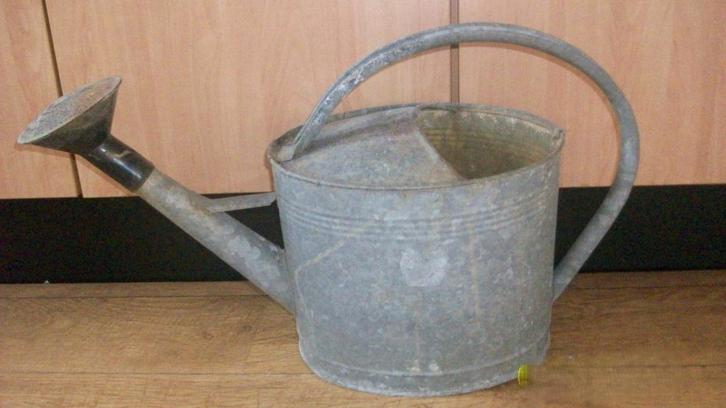 Zinken gieter, Tuin en Terras, Gieters, Gebruikt, Metaal, Ophalen of Verzenden