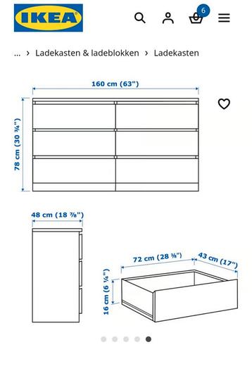 Ikea malm ladenkast - afbeelding 4