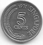 5  cent  1971  Singapoer. km. 8, Ophalen of Verzenden, Zuidoost-Azië, Losse munt