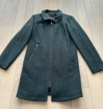 Nieuwe manteljas van Reset, maat 36. Dark Teal. Blended wol beschikbaar voor biedingen