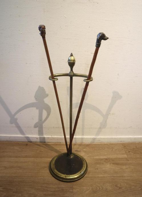Antieke koperen paraplustandaard, Antiek en Kunst, Antiek | Woonaccessoires, Ophalen of Verzenden