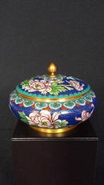 CLOISSONNÉ Potje, Chinees HANDWERK, Geëmaïlleerd DEKSELPOTJE, Ophalen of Verzenden