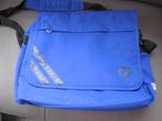 blauwe laptoptas met veel ritsen en schouderriem/38-28-10cm, Computers en Software, Laptoptassen, Ophalen of Verzenden, Zo goed als nieuw