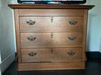 Eiken oud antiek ladekastje / commode, Huis en Inrichting, Ophalen, Gebruikt, 50 tot 100 cm, 3 of 4 laden