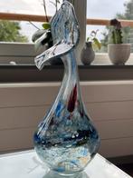Antiek mondgeblazen vaas korenblauw, Ophalen