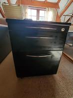Archiefkast zwart met 3 laden, Ophalen, Minder dan 50 cm, Gebruikt, 75 cm of meer