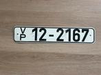 DDR Volkspolizei kentekenplaat Dresden zeldzaam, Verzamelen, Ophalen of Verzenden, Gebruikt, Auto's