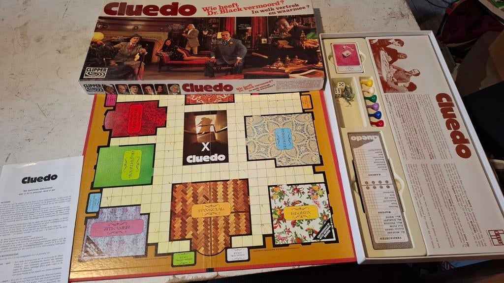 Cluedo, Vijf spelers of meer, Ophalen of Verzenden, Gebruikt, Clipper