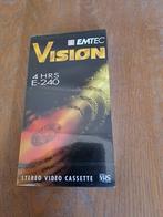 Vision Emtec VHS, 4 hrs. E- 240. Nieuw in plastic, Alle leeftijden, Ophalen of Verzenden, Nieuw in verpakking, Overige genres