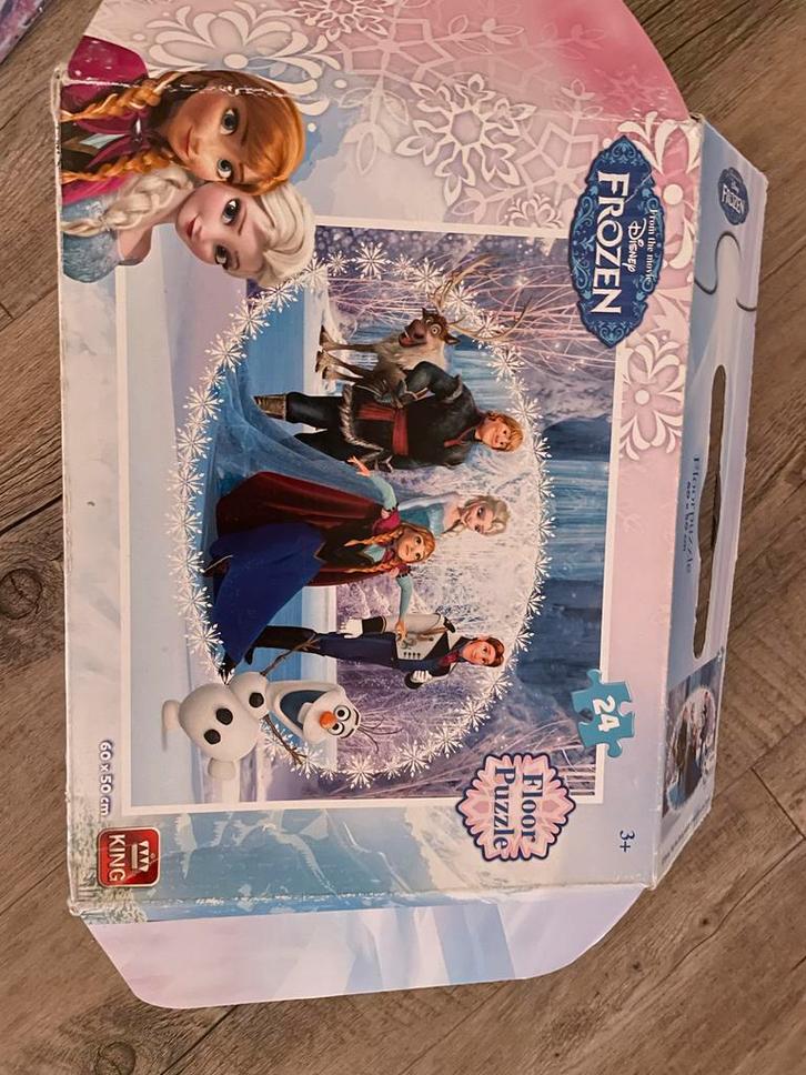 Frozen Puzzel - 24 Grote Stukken, Kinderen en Baby's, Speelgoed | Kinderpuzzels, Gebruikt, 2 tot 4 jaar, 10 tot 50 stukjes, Ophalen
