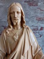 Antiek brocant heiligenbeeld Jezus Hoogte 53 cm €45, Antiek en Kunst, Ophalen of Verzenden