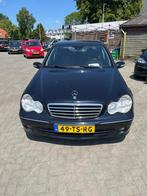 Mercedes-Benz C-Klasse 280 Avantgarde automaat ecc lm velgen, Automaat, Zwart, Blauw, Leder en Stof
