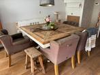 Rivièra Maisson tafel 150 bij 150, Huis en Inrichting, Tafels | Eettafels, Ophalen, Gebruikt, Vierkant, Overige houtsoorten
