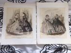 2 platen le journal des dames et des demoiselles, Ophalen of Verzenden, Voor 1940, Gebruikt