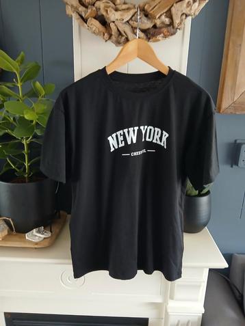 Nieuw zwart tshirt korte mouwen new york  beschikbaar voor biedingen