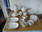 vintage ontbijtservies bavaria jaren 40 servies wit + kleur, Ophalen of Verzenden
