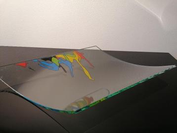 Schaal Design Glas Artihove Corry Ammerlaan Gesigneerd beschikbaar voor biedingen