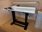 Complete Mutoh vintage tekentafel met parallel & verlichting, Ophalen, Gebruikt, 150 tot 170 cm, Verlichting