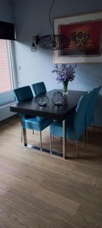 Mooie eetkamerset gratis af te halen, Ophalen, Gebruikt, Modern, 4 tot 6 stoelen