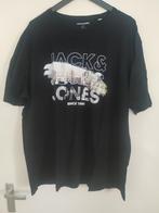 T shirt heren maat 4 XL Jack&Jones zwart, Zwart, Overige maten, Ophalen of Verzenden, Zo goed als nieuw