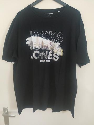 T shirt heren maat 4 XL Jack&Jones zwart beschikbaar voor biedingen