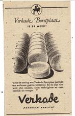 Is er weer VERKADE BORSTPLAAT Zes smaken 1946, Verzenden, Zo goed als nieuw, Overige typen