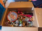 Verhuisdoos en tas vol materialen voor kerststukjes, Ophalen, Zo goed als nieuw
