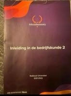 Inleiding Bedrijfskunde 2 - Radboud Universiteit, Boeken, Ophalen of Verzenden, Gamma, Zo goed als nieuw, WO