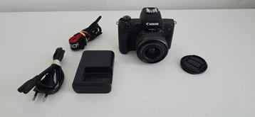 Canon Eos M50 Mark II + Canon 15-45MM Lens – Nieuwstaat! beschikbaar voor biedingen