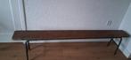 Retro bank, Huis en Inrichting, Ophalen, Gebruikt, Rechte bank, Metaal