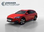 Ford Focus 1.0 EcoBoost 125 pk automaat Active Wagon SYNC3 n, 3 cilinders, 1300 kg, Rood, Focus