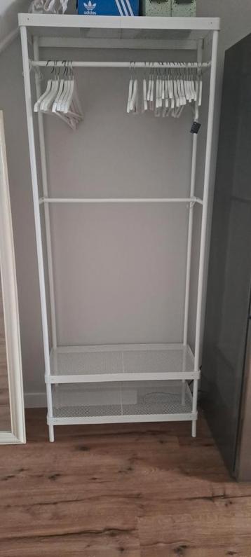 Ikea witte open kast voor kleding en schoenen  beschikbaar voor biedingen