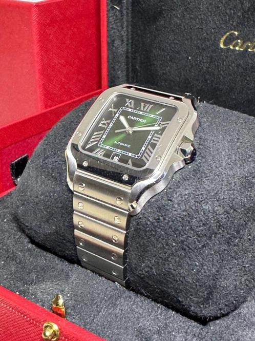 Santos de Cartier horloge (2024, Large model, Ref. WSSA0062), Sieraden, Tassen en Uiterlijk, Horloges | Heren, Zo goed als nieuw