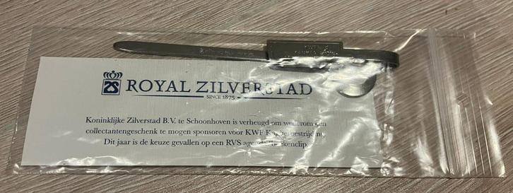 Nieuw RVS agenda boekenclip royal zilverstad kwf geschenk, Verzamelen, Boekenleggers, Nieuw, Reclame, Ophalen of Verzenden