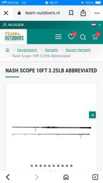 3x nash scope 2025 inc ops 2 rod fouderaal, Watersport en Boten, Ophalen of Verzenden, Nieuw, Werphengel