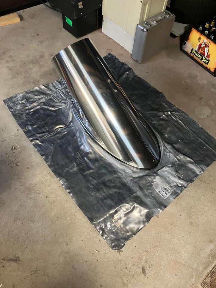 RVS dakdoorvoer met loodslap, Doe-het-zelf en Verbouw, Dakpannen en Dakbedekking, Nieuw, Dakplaat of Dakpanplaat, Overige materialen