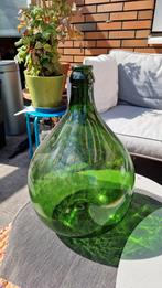 Grote Groene Glazen Fles / Mandfles, Huis en Inrichting, Ophalen of Verzenden