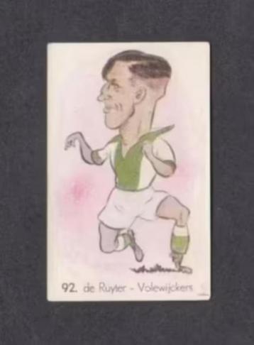 Voetbalplaatje De Ruyter Volewijckers 1949. beschikbaar voor biedingen