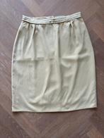Vintage rok Edgar Vos Boutique Collectie maat 42, licht oker, Kleding | Dames, Geel, Maat 42/44 (L), Knielengte, Gedragen