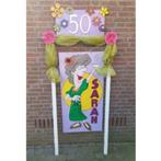SARAH feestbord tuinbord huren huur pop verjaardag 50 jaar, Ophalen, Zo goed als nieuw, Abraham of Sarah