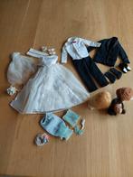 Barbie/Ken vintage kleding/hoofdje/pruikjes jaren zestig, Verzamelen, Poppen, Gebruikt, Ophalen of Verzenden, Kleertjes