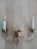 Prachtige 'antieke' lampen, Murano, Cristal, Ophalen, Zo goed als nieuw, Minder dan 50 cm